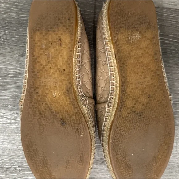 Gucci leather monogram espadrilles - Picture 3 of 4